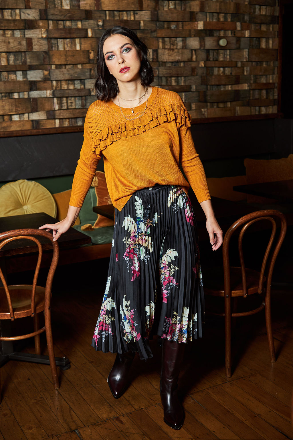 6017 - Sylvia Skirt - Night Garden