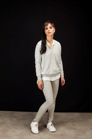 3015 - Weekend Sweater - Silver