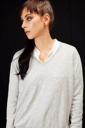 3015 - Weekend Sweater - Silver