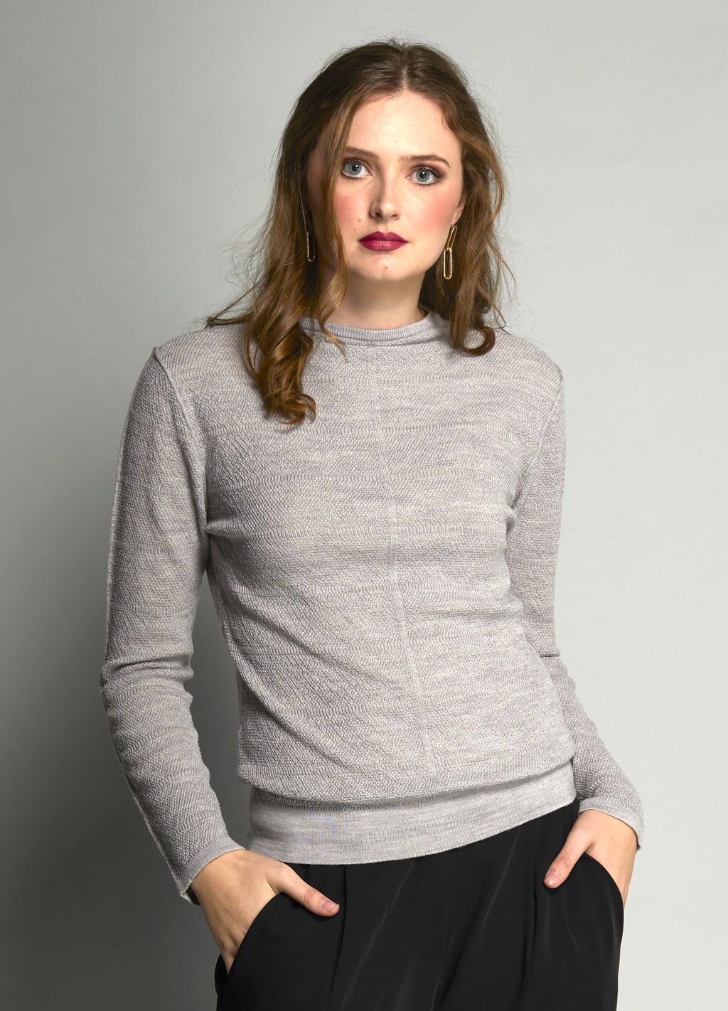 3029 - First Step Sweater - Silver