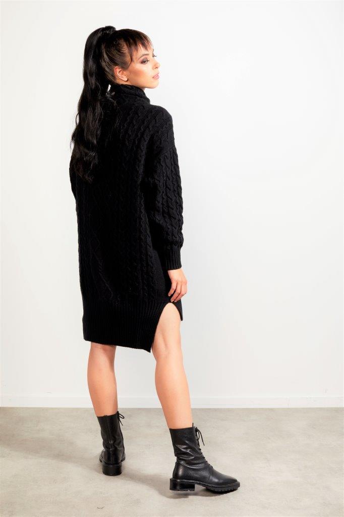 3036 - Elle Knitted Dress - Black