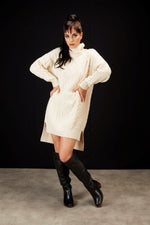 3036 - Elle Knit Dress - Ivory