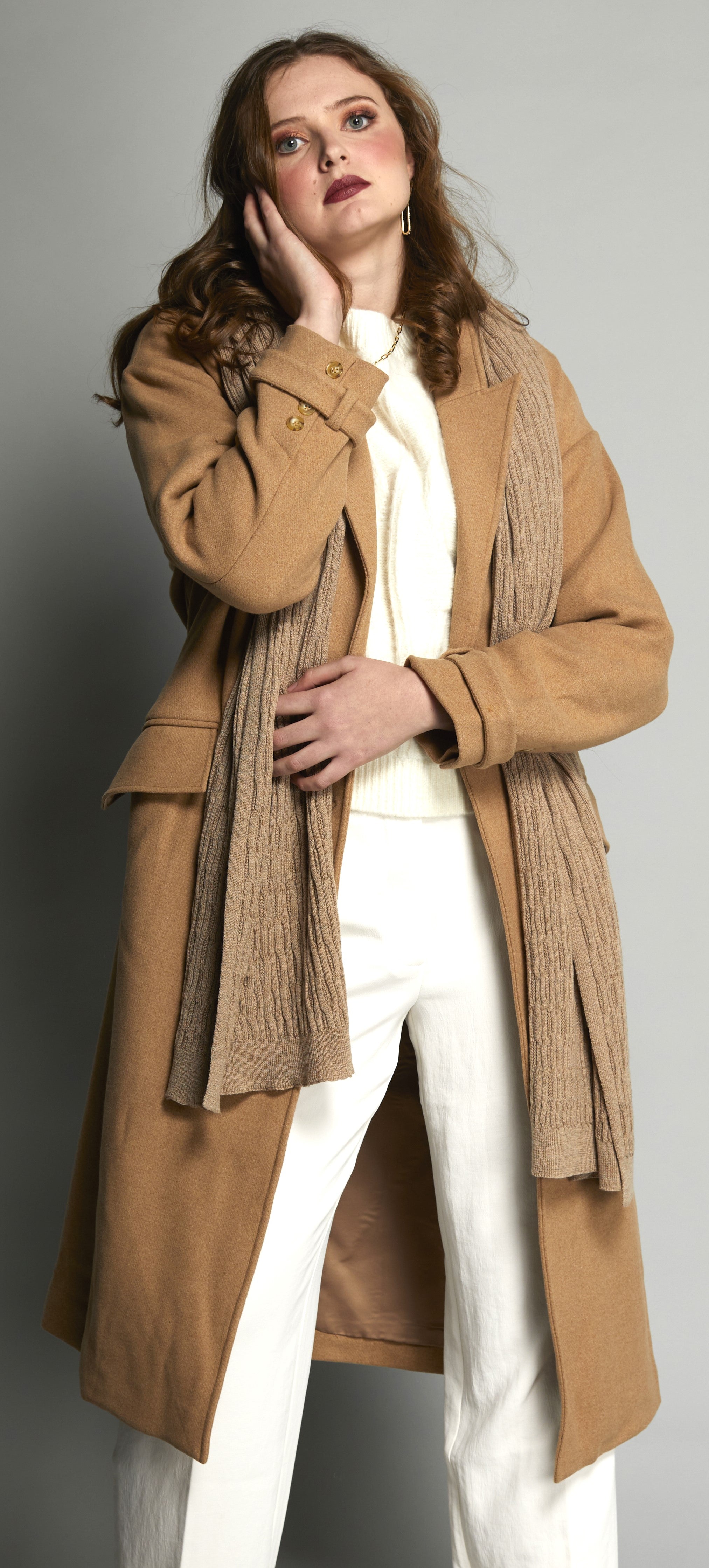 3046 - Softly Scarf - Camel