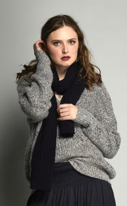 3046 - Softly Scarf - Dark Ink