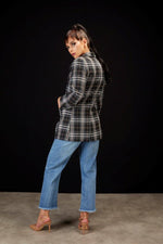 5035 - Ava Blazer - Black Taupe Check
