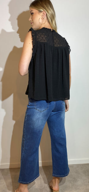 9014 - Crop Jean - Blue Rinse